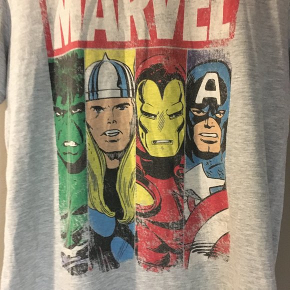 Official Marvel Avengers Retro Mug Shot T-shirt - Picture 4 of 13